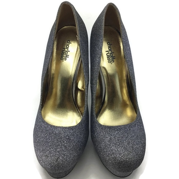 ❤️Charlotte Russe Silver Heels - Picture 4 of 8